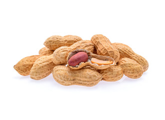 peanuts isolated on white background