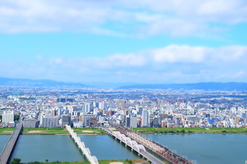 Fototapeta na wymiar 大阪の都市風景 