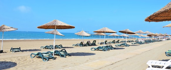 Türkei, Tourismus, leerer Strand