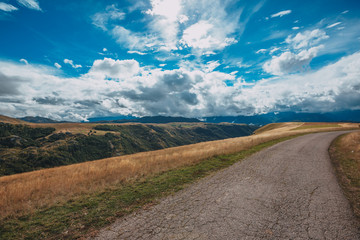 Montenegro, national park Durmitor, mountains and clouds