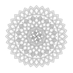 Floral mandala, vector illustration