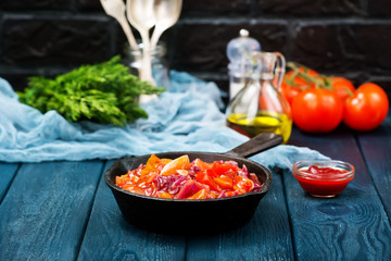 vegetables with sauce