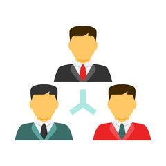 People network flat icon