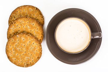 Dietary Menu: whole wheat bread and yogurt in a cup