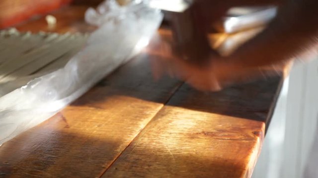 Noodle dough preparation
