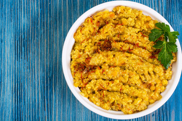 Chickpea dish traditional Middle Eastern cuisine