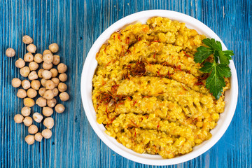 Chickpea dish traditional Middle Eastern cuisine