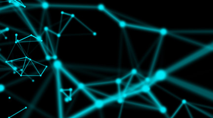 Abstract geometry surfaces, lines and points background, Used as digital wallpaper and technology background.