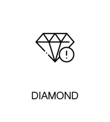 Diamond flat icon