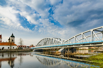 Tykocin by Narew river