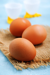 raw chicken eggs