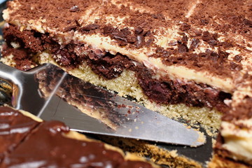 Chocolate cake .  