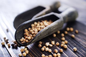 white pepper and salt