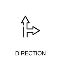 Direction flat icon