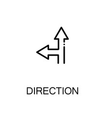 Direction flat icon