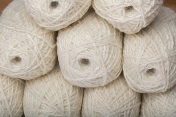 background white yarn