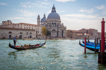Fototapeta na wymiar Venice, Grand Canal and Gondola