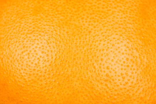 Close Up Of Grapefruit Or Orange Texture Peel Or Zest..