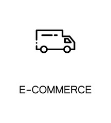 E-commerce flat icon.