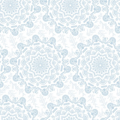 Handdrawn vector ethnic ornamental seamless pattern.