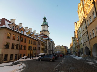 Naklejka premium City center of Jelenia Gora