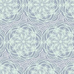 Handdrawn vector ethnic ornamental seamless pattern.