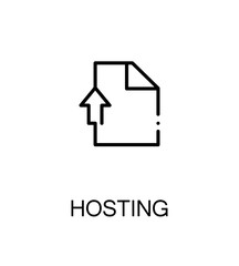 Hosting flat icon