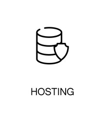 Hosting flat icon