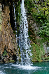 Fototapeta na wymiar Beautiful view in the Plitvice Lakes National Park .Croatia