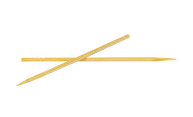 toothpicks isolated on white background