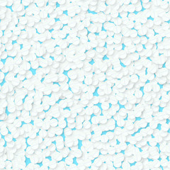 Vector medicine realistic seamless pattern. background made from pills with shadow.