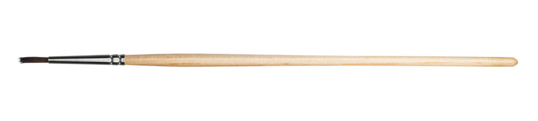Paint Brush closeup isolated on a white background