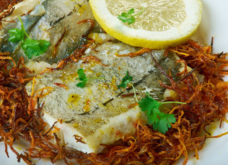 Hake with Bayonne Ham