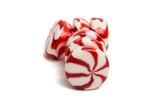  Red and white balls candy