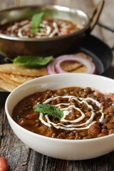 Dal Makhani -Slow cooked creamy Indian curry with Black lentils and Red kidney beans