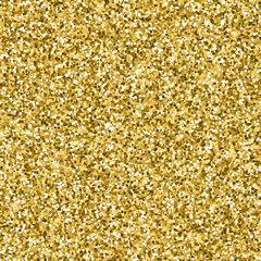 Glittered gold shine background. Vector celebration texture for greeting card.