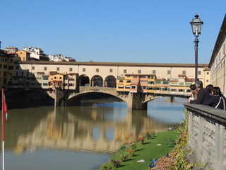 Fototapeta premium Firenze - Ponte Vecchio sull' Arno