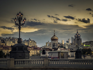 Fototapeta na wymiar Nightscape-Moscow