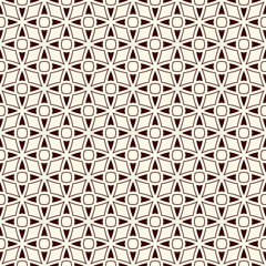 Outline seamless pattern with stylized repeating stars. Simple geometric ornament. Modern stylish texture.