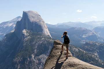 Taking pictures of Half Dome