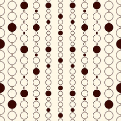 Obraz premium Outline seamless pattern with geometric figures. Repeated squares and rhombuses ornamental abstract background.