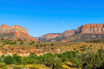 Utah Landscape with Moon