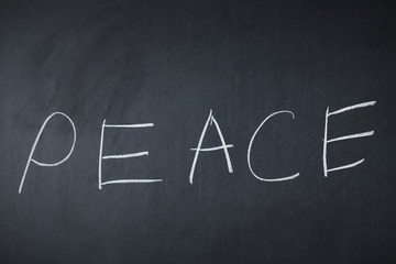 Blackboard "Peace"