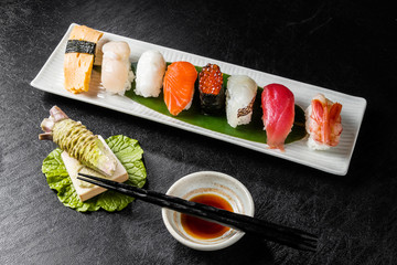 本格握り寿司　 Japanese gourmet genuine finger sushi