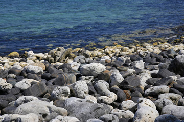 Fototapeta na wymiar pebble on sea