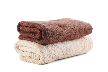 Towels isolated on a white background