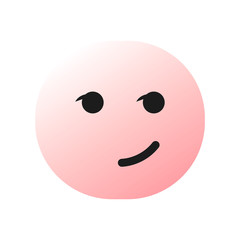 Pink Smiley Face Icon