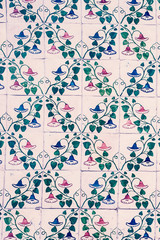 Traditional ornate portuguese decorative tiles azulejos / Abstra