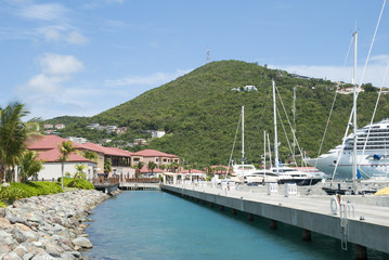 Fototapeta na wymiar St.Thomas Island Marina
