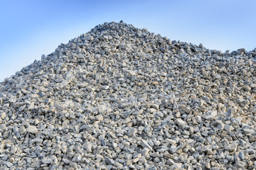 a pile of gravel